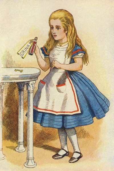 Alice discovers a bottle marked 